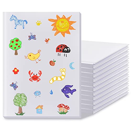 Carnet de croquis Jecery blanc lot de 12 parfaits pour offrir aux jeunes artistes
