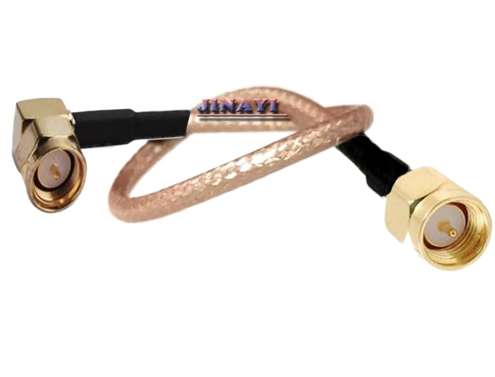 10 sztuk 15 cm 10 cm 5 cm Wtyk męski SMA na złącze męskie SMA kątowe RG316 Kabel antenowy(15cm)