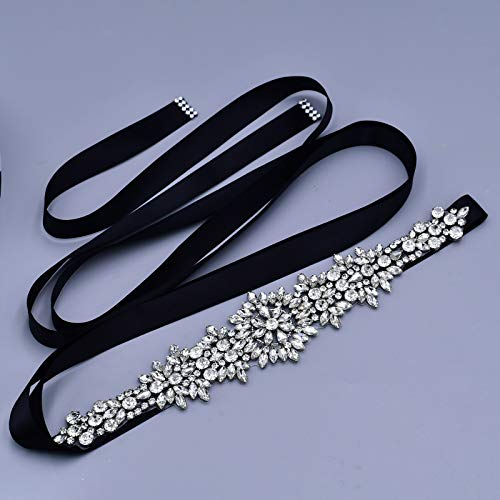 Topqueen damesceintuur met glanzende strassteentjes en kraaltjes, ideaal voor trouwjurken - Image 3