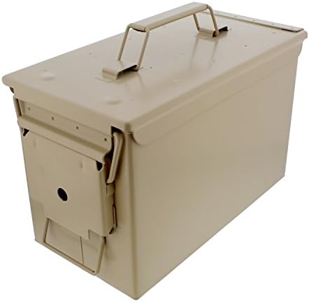 Redneck Convent Tan Waterproof Ammo Box Military Storage Box – MTM 50 Round Flip Top Ammo Box Ammo Can Organizer Reloading Supplies