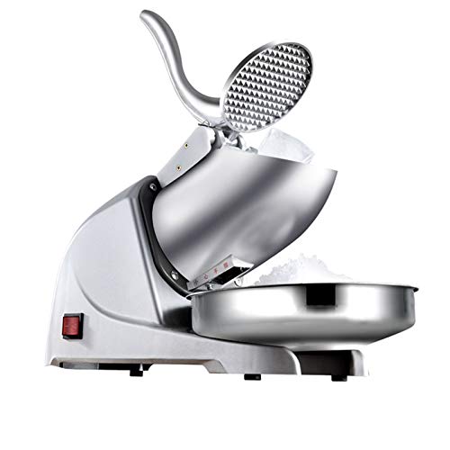 Pzj-Ice Crusher, Electric Ice Shaver Machine, Stainless Steel Snow Cone Maker For Ice Cream, Cold Drinks, Fruit Dessert And Cocktail, 95Kg/Hour For Household Commercial Use #TOP6