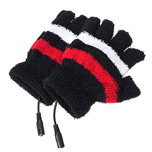 yyuezhi Guantes Térmicos USB Guantes sin Dedos con Calefacción USB Guantes sin...