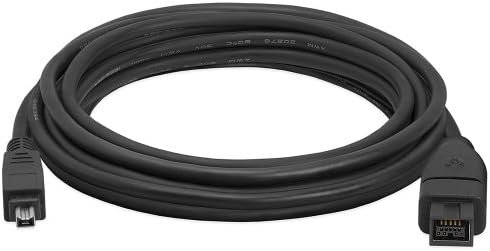 Cmple - 10FT Bilingual FireWire 800/Firewire 400 Cable - IEEE 1394 High Speed Firewire 9 Pin to 4 Pin Cable for MacBook PC - 10 Feet Black