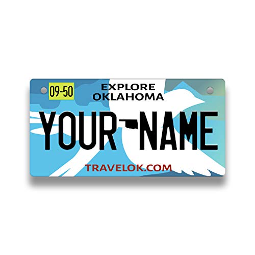 Bleu Reign Personalized License Plate 2017 Oklahoma State Mini Kids Bicycle (3x6 in)