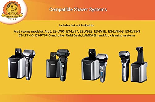Shaver Shebang Replacement For 14 Panasonic Wes4L03 Cleaner Concentrate Packets - Improved #TOP3