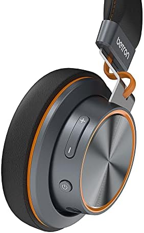Betron S2 Wireless Bluetooth Headphones with Microphone, Volume Control, On Ear, Stereo