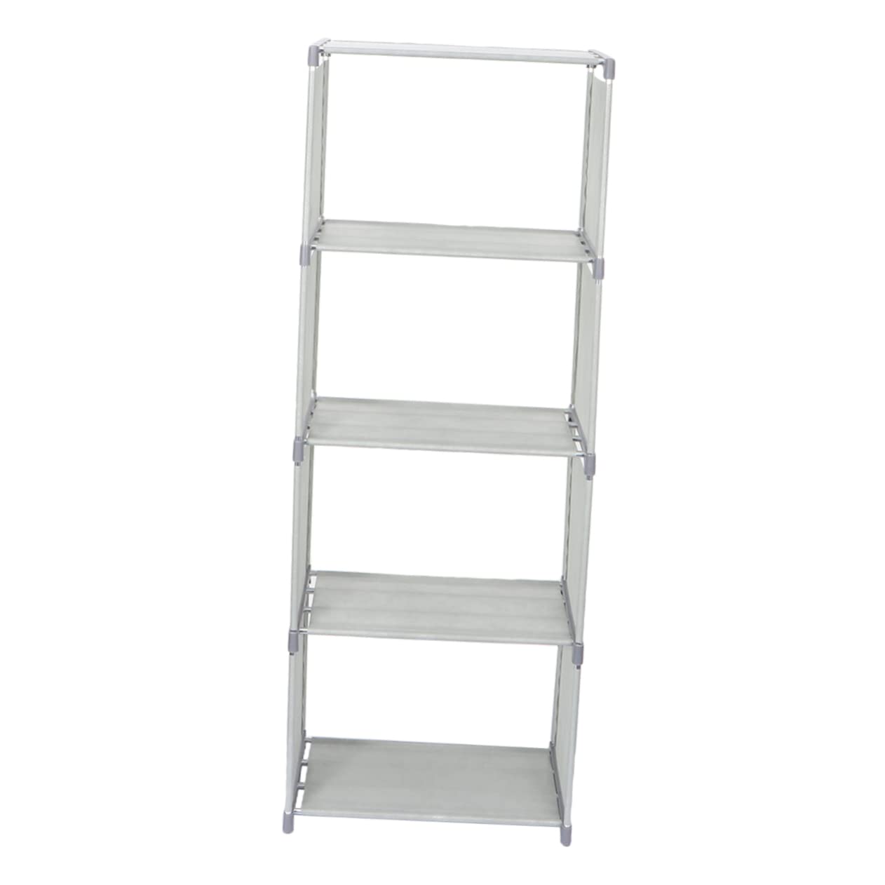 Bibliothèque de bureau en plastique gris – Rangement multicouche pour garçons et filles, idéale pour les dortoirs universitaires et les bureaux à domicile, solution élégante et fonctionnelle
