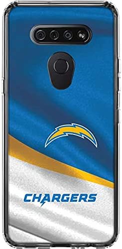 Skinit Clear Phone Case Compatible with LG K51/Q51 - Officially Licensed NFL Los Angeles Chargers Design