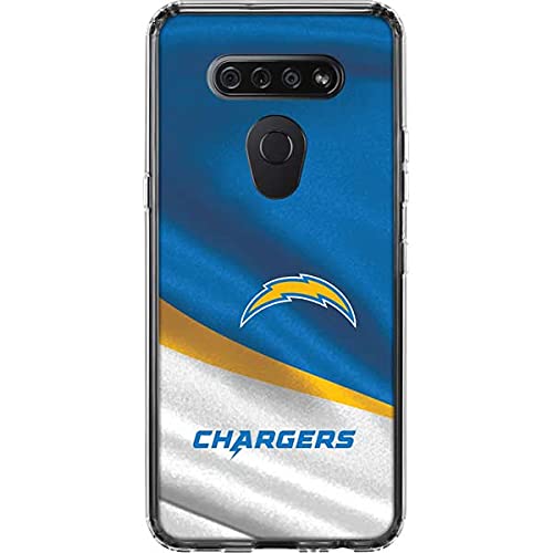 Skinit Clear Phone Case Compatible with LG K51/Q51 - Officially Licensed NFL Los Angeles Chargers Design