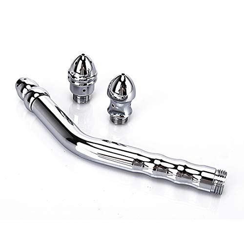 XSEXO Kit de Enema de Ducha, Cabezal para bidés y duchas Limpiezar Vaginal y Anal (3 Cabezales y un Aluminio Tubo)