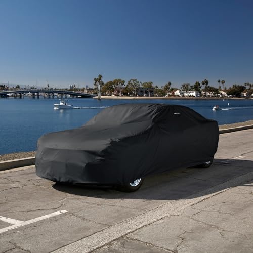 Image of iCarCover Premium Custom Car Cover for 1955-1968 Triumph TR3, TR4, TR5, TR250 Heavy Duty Waterproof All Weather Rain Snow Protector Custom Fit Full Exterior Indoor Outdoor Protection Car Cover (Black)