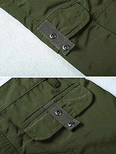 Ochenta Boy's Hiking Pants, Kids Youth Quick Dry Outdoor Camping Fishing Cargo Trousers Army Green 120-5Y #TOP3