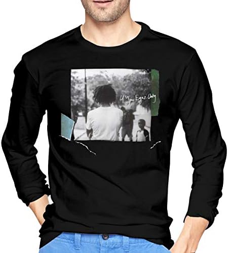 JeremiahR Men's J Cole 4 Your Eyez Only Long Sleeve T Shirts Black XL