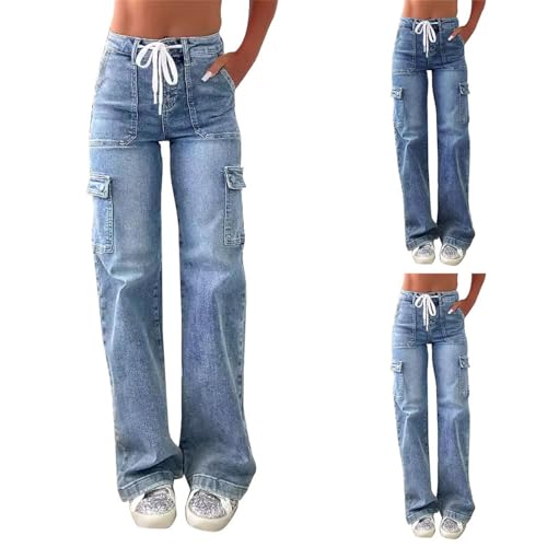 Jean cargo vintage pour femme idéal pour les sorties de loisirs Y2K