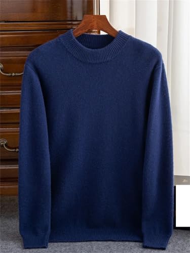 Men's 100% Cashmere Thick Turtleneck Sweater Solid Color Casual Sweater Cashmere Sweater3
