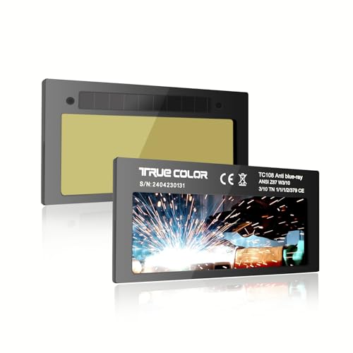 Lente para careta de soldar auto oscuro Gold Shade 10
