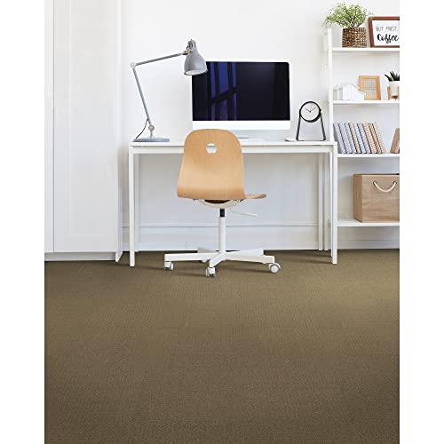 Image of Mohawk Advance 24 inch x 24 inch Berber (Loop pile), 0.11 inch Pile Height, Carpet Tile, Nylon Fiber, Biscotti Color, (24 Tiles), (96 sqft /carton)