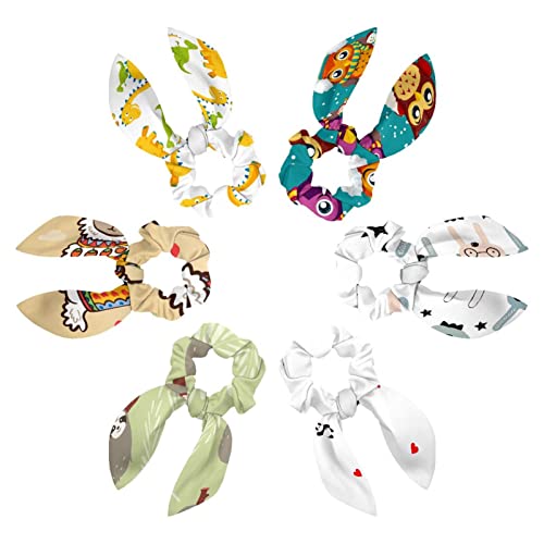 Chouchous pour cheveux avec nœud papillon : lot de 6 élastiques à maintien fort de Noël