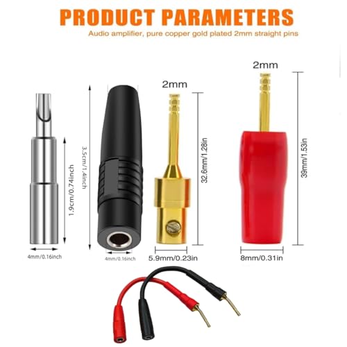 Adaptador Banana Plug 4 unidades Sam&Johnny miniatura 4