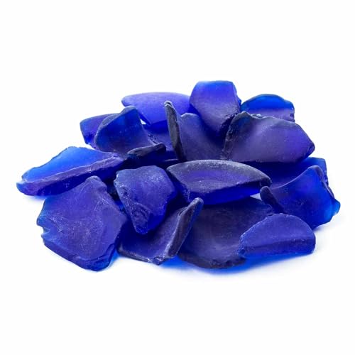 Image of Galapagos (05131 Aquarium Sea Glass, Deep Sea Blue, 4lb Bag