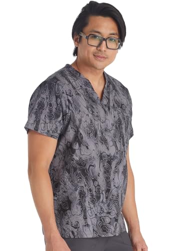 Image of Dickies EDS Signature Scrubs for Women and Scrubs for Men, Unisex One Pocket V-Neck Top in Soft Brushed Poplin 83706