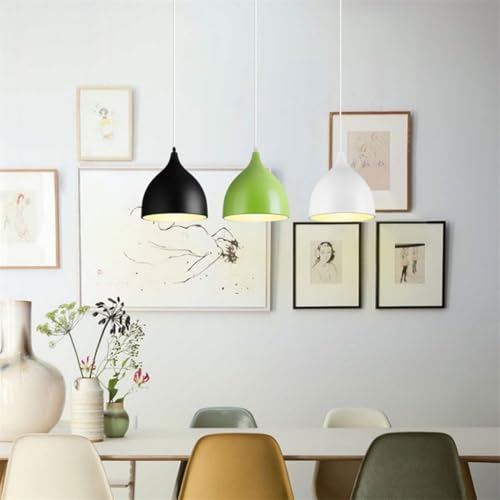 Lustre industriel culot E26 et suspension macaron moderne de cuisine - 3