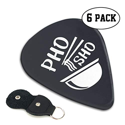 Guitar Picks Pho Sho Cotton Design Included Keychain Leather Guitar Pick Holder