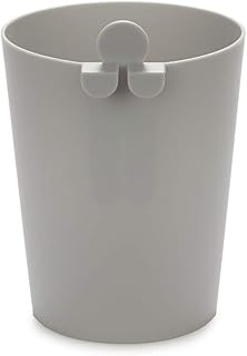 balvi MrRecycle Waste Paper Bin Grey Colour Auxiliary Container to Separate Household Waste It Can Be Hung Within or a