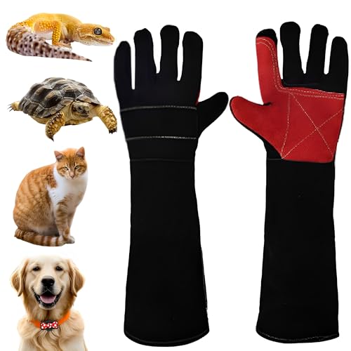 MZSX gant résistant aux morsures pour la manipulation d'animaux, 45 cm, gants de travail anti-morsure pour reptiles, soudure, jardinage, manipulation avec chat/chien/oiseau