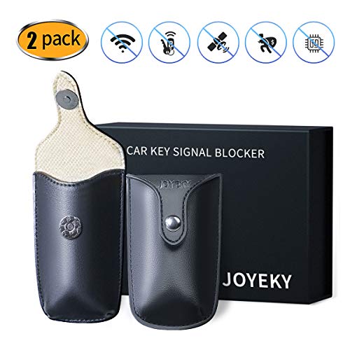JOYEKY - 2 Bolsas Faraday para Llaves de Coche, diseño magnético, antirobo, sin Llave, Bloqueador de señal
