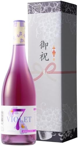 （09:30時点） 【御祝に喜ばれるスミレ色の白ワイン】G'day Wine ヴァイオレットセブン [ ワイン 白 半甘口 ライトボディ 7.0% 750ml 御祝熨斗付きギフトボックス入り オーストラリア ]