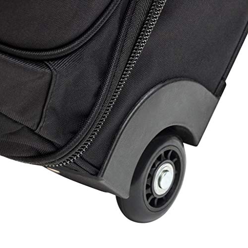 Skross Durable Rolling Double Wheeled Carry On Duffle Bag for Travel and Sports