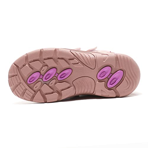 FLIOZY Kids Snow Boots Boys Girls Winter Warm Lined Hiking Walking Boots Outdoor Non-Slip Trekking Shoes Ankle Boots4