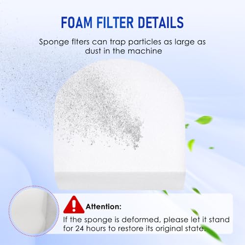Image of 9 Pack Replacement Foam Filters Kit Compatible with Shark WD101,AW302,WD201 Hydrovac XL 3-in-1 Vacuum Cleaner, Cordless Pro XL Vacuum Accessories