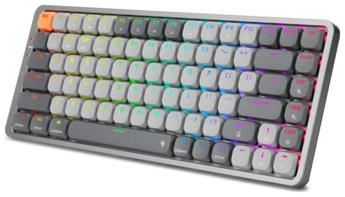 Image of Redragon Gamer Azure Keyboard K652 Grey Triple RGB Connectivity 75%