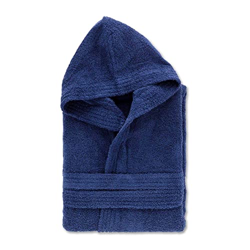 Leonardo Home - accappatoio uomo/donna 100% cotone - accappatoio con Cappuccio in morbida spugna 100% cotone.