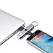 Ful Lightning to USB Fold Out Keychain with 2.4 Amp Charge & Sync for iPhone, iPad and iPod - Silver