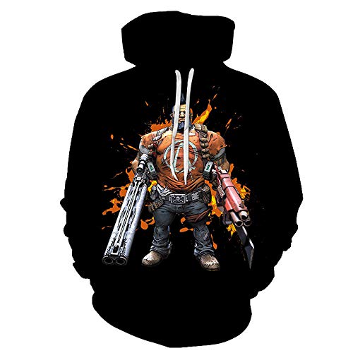 ZRCYH Personajes de Videojuegos Sudadera con Capucha de impresión Digital 3D Unisex HD Pullover Sudadera Ligera Conjunto de Pareja de Bolsillo