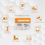 GIGASTONE 100GB Micro SD Card 2-Pack, A1 V30, 4K Video Recording, Compatible with Security Camera, Dash Cam, Drone, 100MB/s MicroSDXC Memory Card UHS-I V30 Class 10, with Adapter