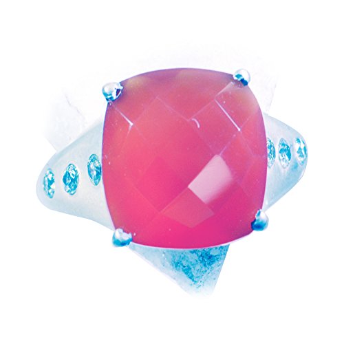 Bague Onyx Rouge Véritable en Argent 925 Taille H à Z Coussin