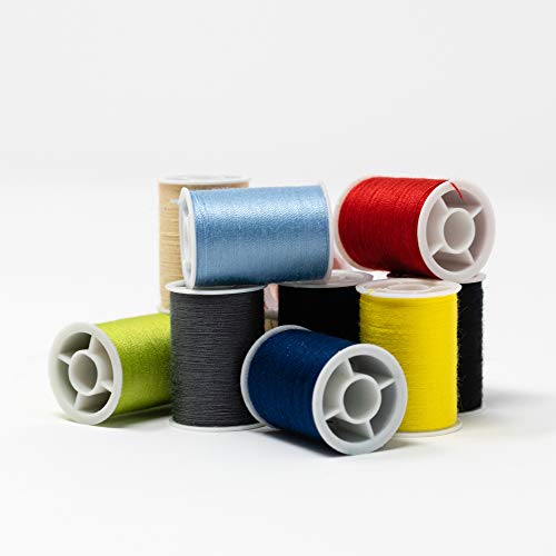 Korbond Mixed Colors Sewing Threads Kit - 12 Popular Colors Pack - 35 Yards Each - 420 Yards Polyester Thread In Total - Suitable For Hand Sewing & Sewing Machines #TOP2