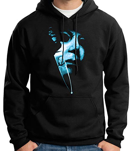 Desconocido 35mm - Sudadera con Capucha Michael Myers - Halloween - Slasher - Terror - Negro - Talla XXL