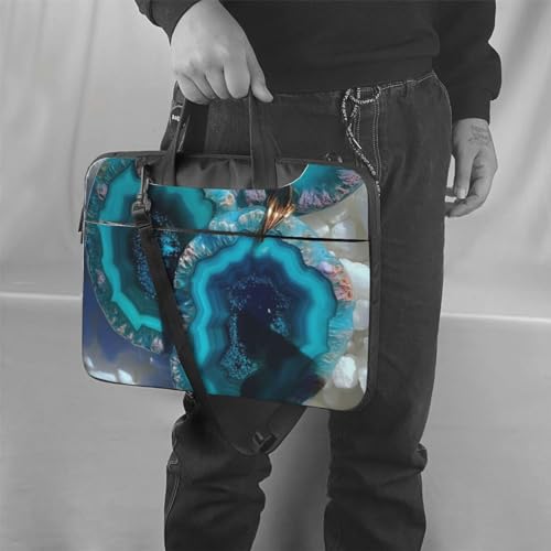 Bolso para laptop KHiry estilo bandolera color aguamarina miniatura 6