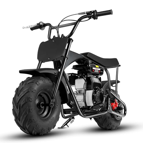 ORYXEARTH 105CC Mini Moto 4 Temps Pocket Bike Dirt Bike, Moto Cross Enfant, Benzin Haute Performance, Pneus Larges Tout-Terrain, Motocross, Autocollants DIY à...