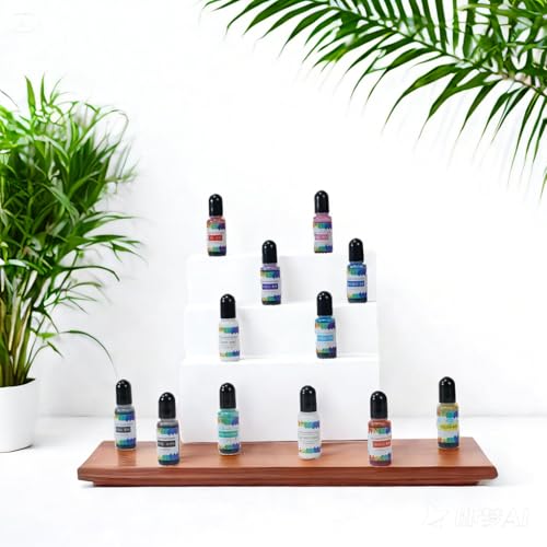 JANCHUN Epoxy Alcohol Ink Set, 24/12 Vibrant Colours, 10ml Bottle, Leak Proof Design, for Arts & Crafts (12)