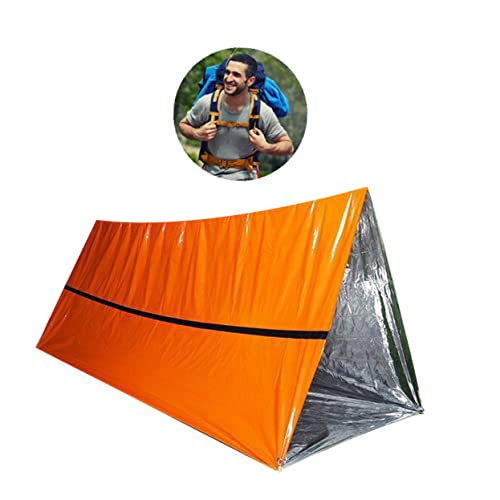 Carpa de supervivencia ligera para exteriores naranja miniatura 4