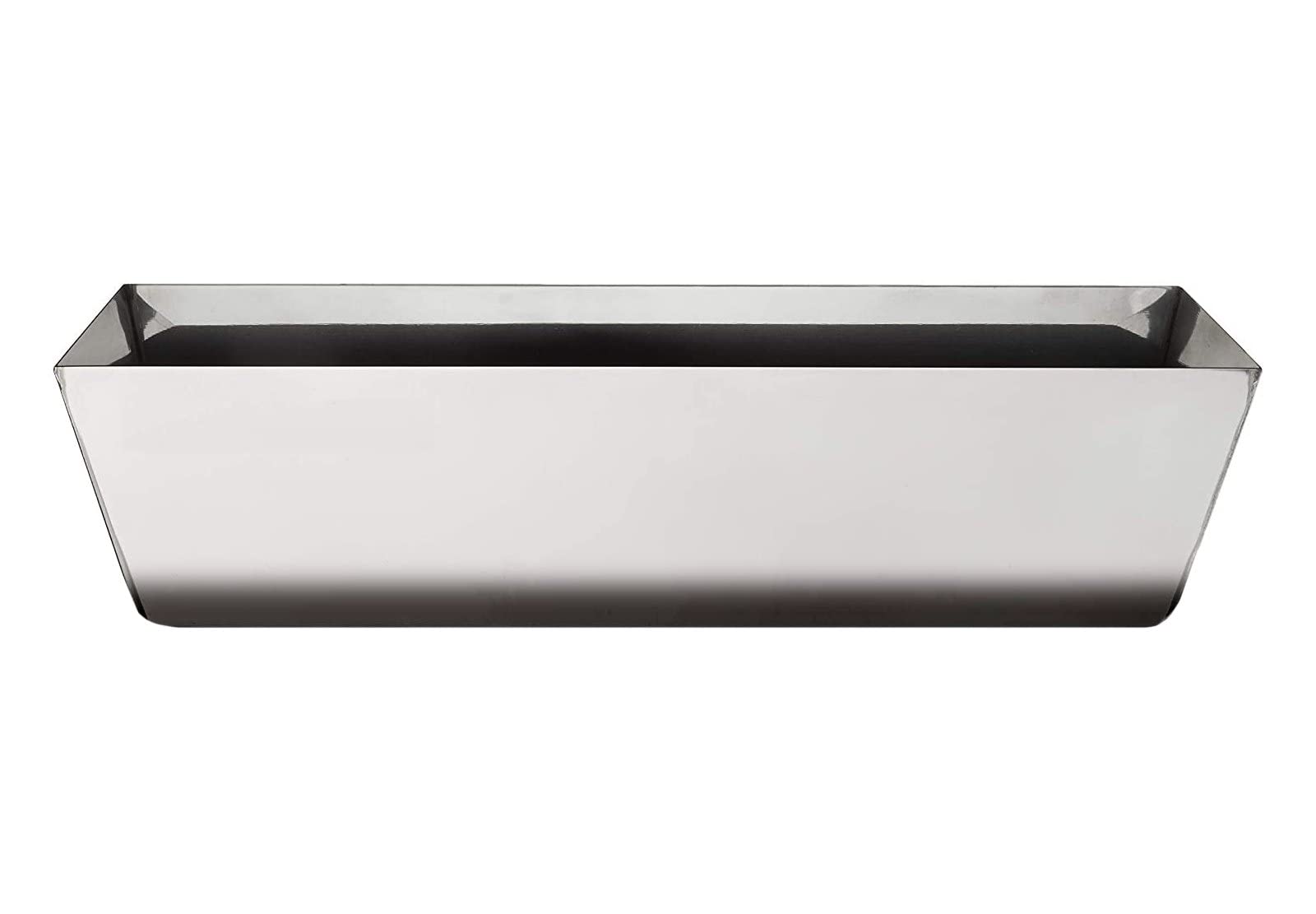 Trade 4 You Ltd Stainless Steel Mud Pan 30 Cm (12 Inch - Bottom) Long Drywall Masonry Tool Tray Bucket Paint