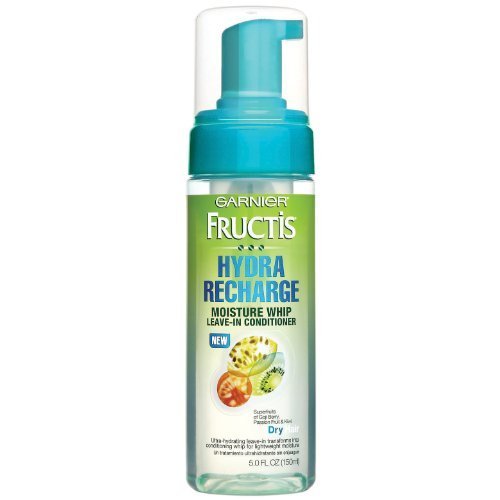 Garnier Fructis Hydra Recharge Moisture Whip Leave-In Treatment For Dry Hair, 5 Fluid Ounce (Pack of 3)