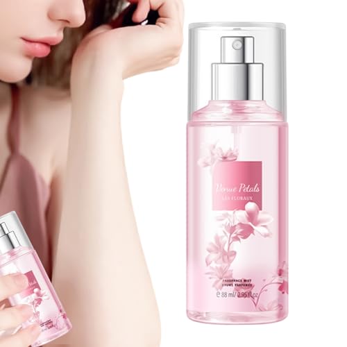 Perfume de viaje: spray para mujer de 88 ml, perfume de viaje para cabello, cuerpo, floral afrutado de larga duración, fácil de usar, herramienta de fragancia para día, noche, exteriores, citas,