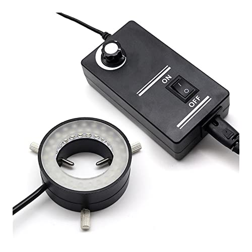 Microscope Microscope Top LED Ring Light Source-Inner Diameter 30mm Industrial Microscope Ring Light-850 /940nm 48 LED CCD Vision Light Source Adjustable White Yellow(Yellow)